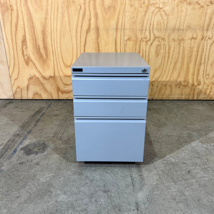 Schiavello Silver 3 Drawer Pedestal