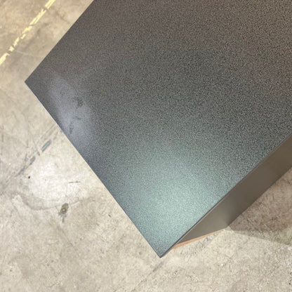 Charcoal and tan pedestal