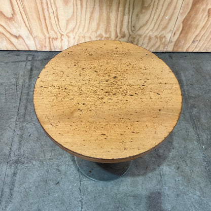 Industrial Round Ash Timber Table