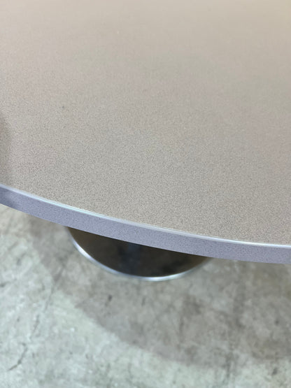 Rapidline Taupe Round Table with Estilo Base