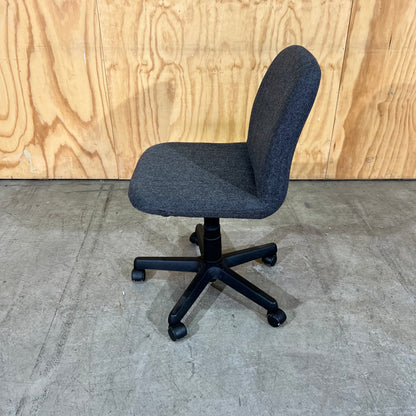 Commerical Grey Upholstered Task Chair without Arms