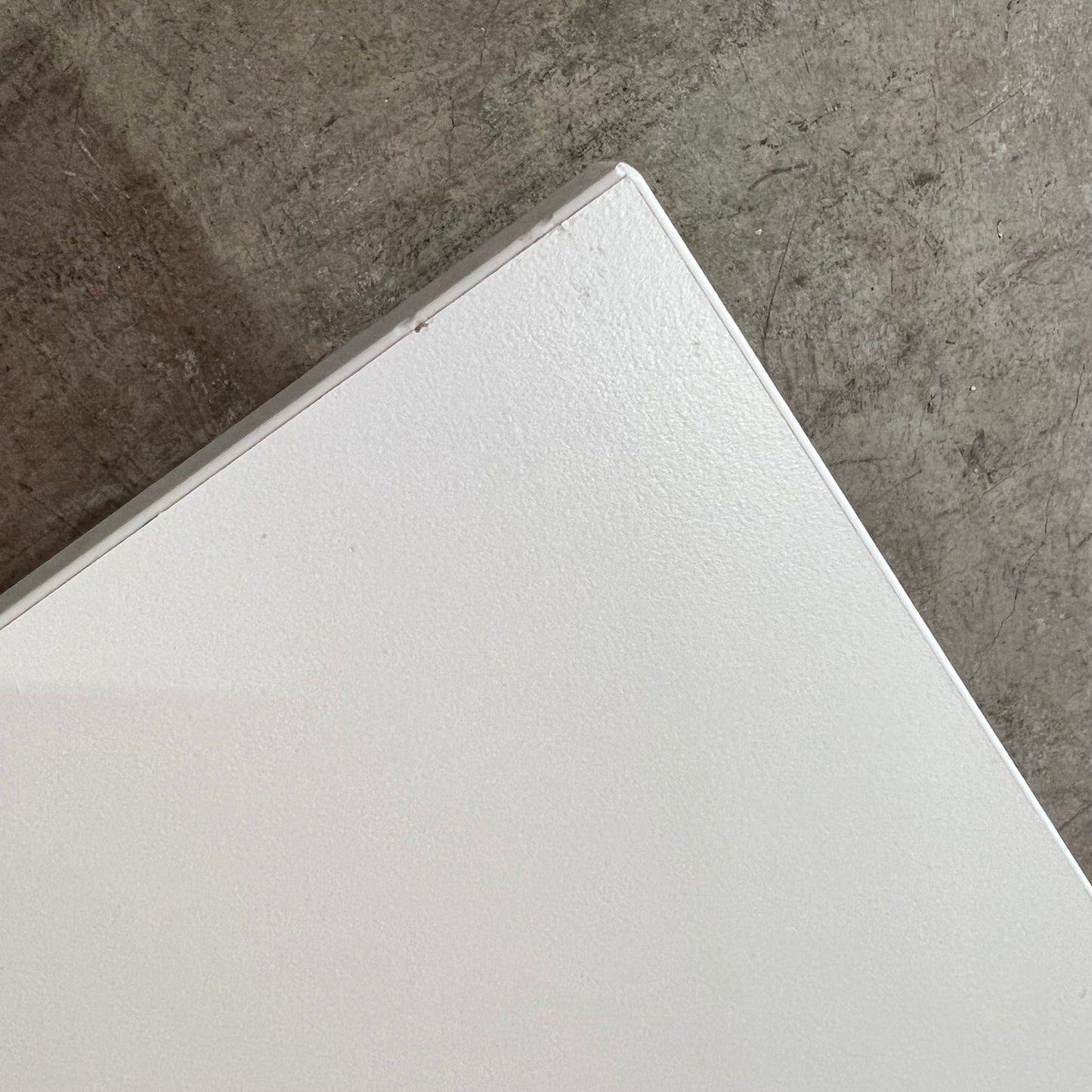 White flip top desk