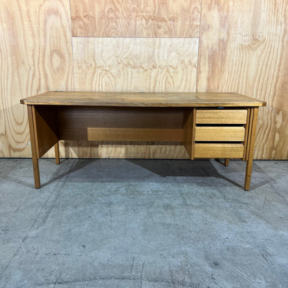 Mid Century Desk with three drawers