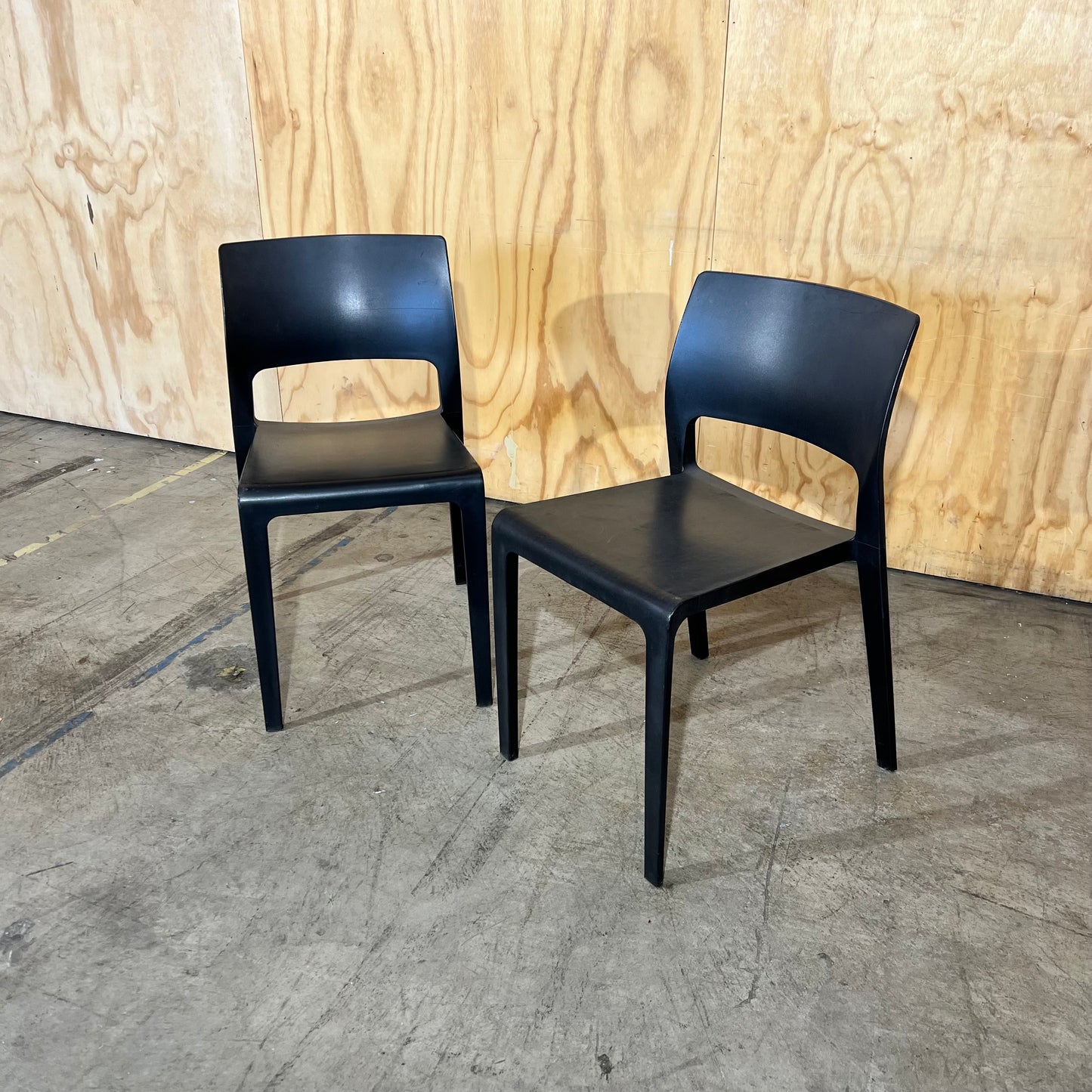 Charcoal Outdoor Stackable Chair