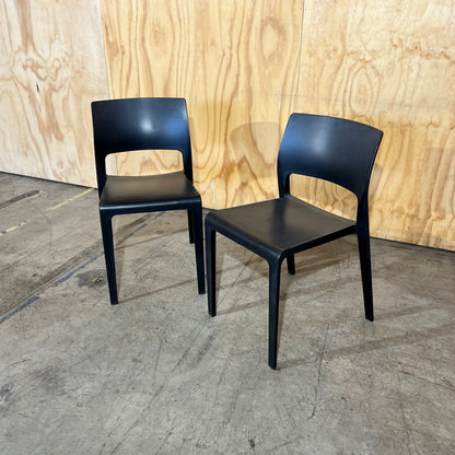 Charcoal Outdoor Stackable Chair