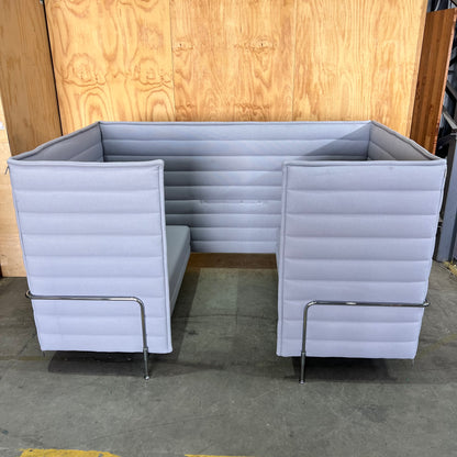 Vitra Alcove Highback Cabin in Grey (Middle Table Missing)