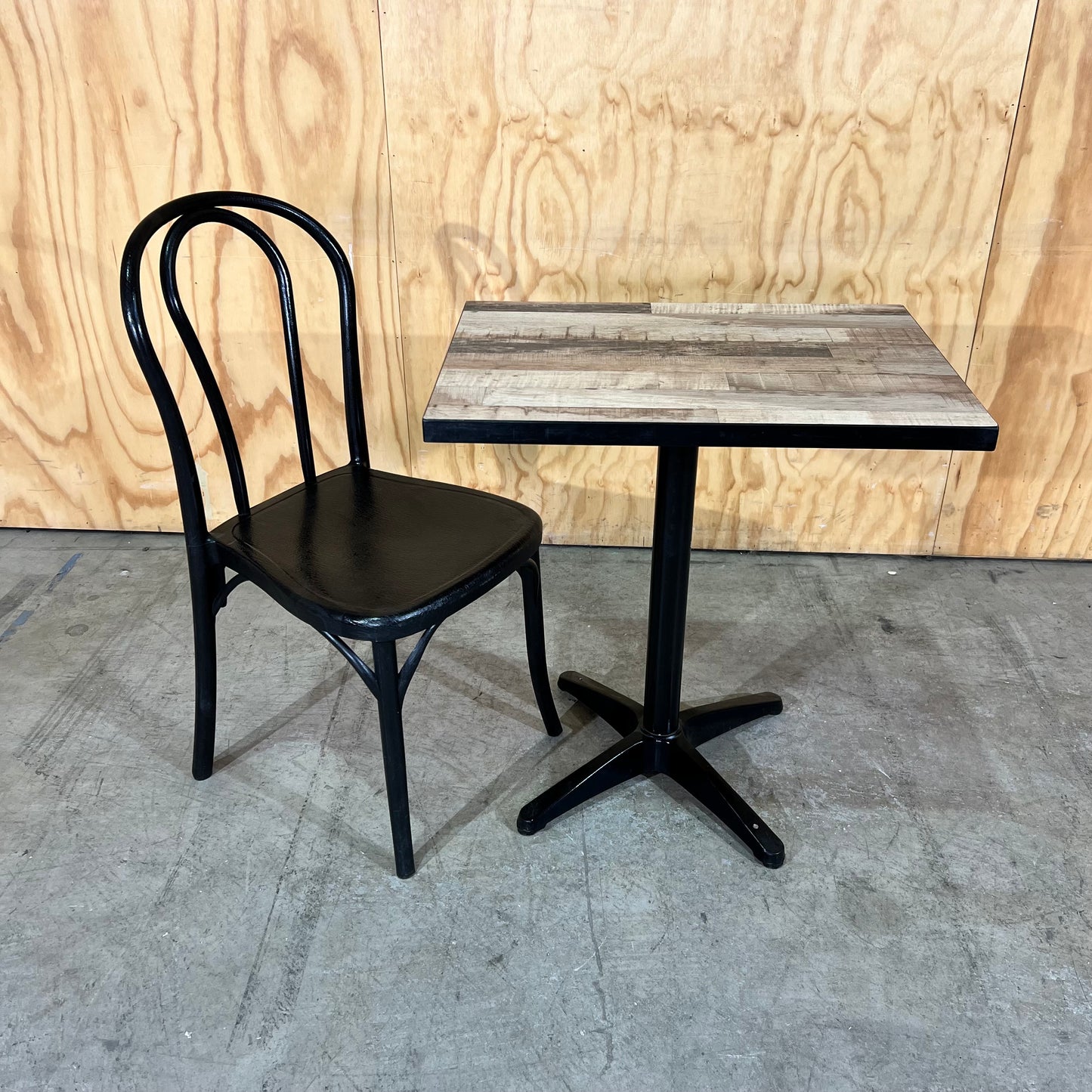 Reclaimed Wood Look Bistro Table