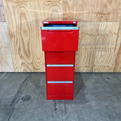 EliteBuilt Red Four Drawer Filing Cabinet
