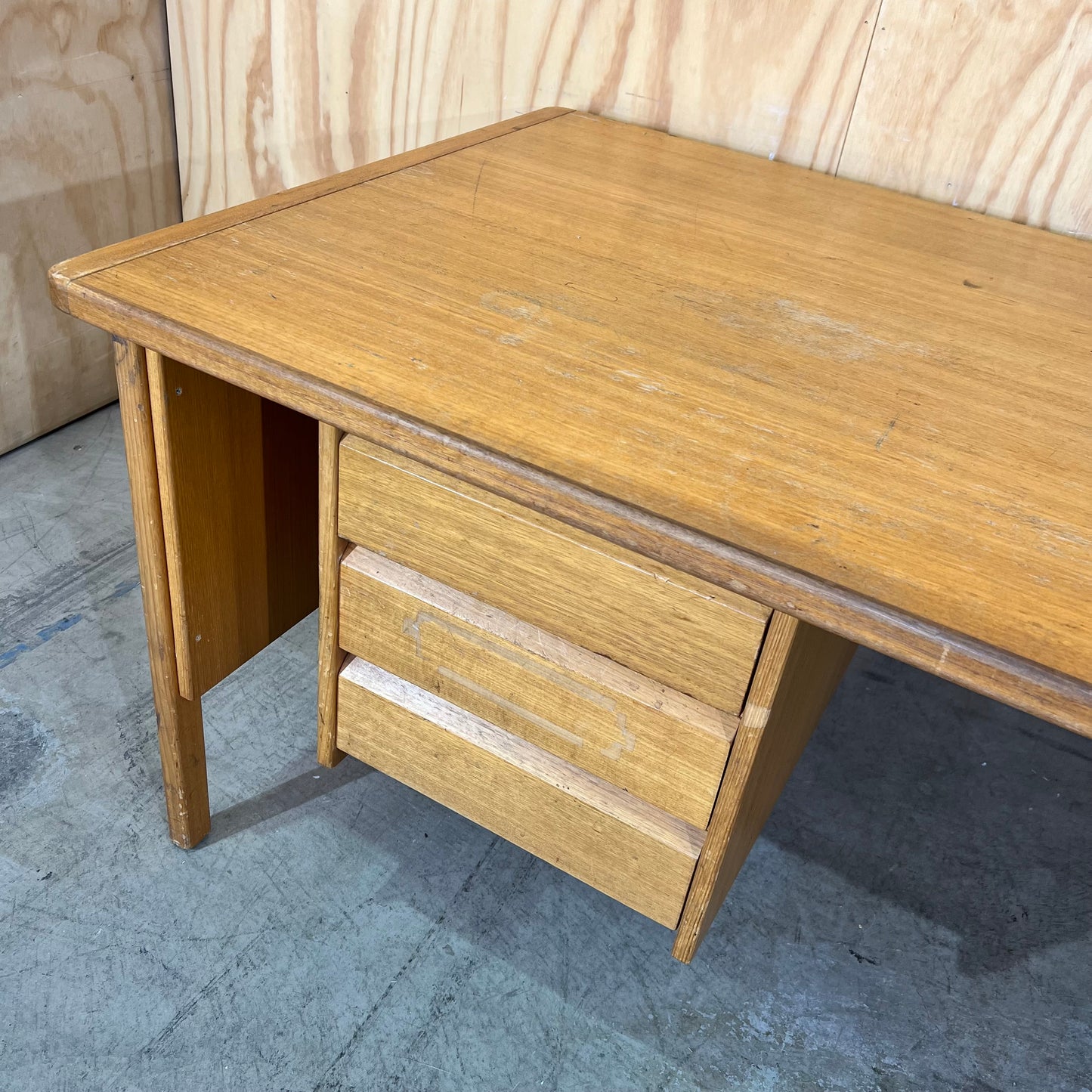 Mid-Century Teak Executive Desk