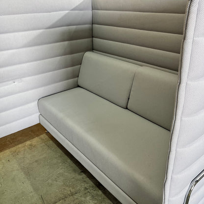 Vitra Alcove Highback Cabin in Grey (Middle Table Missing)
