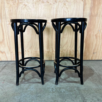 Black Timber Bentwood Bar Stool