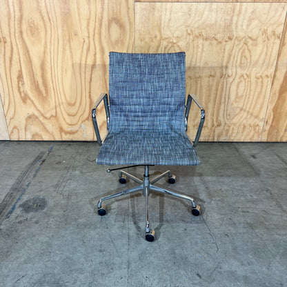 Grey Upholstery and Chrome Task Chair