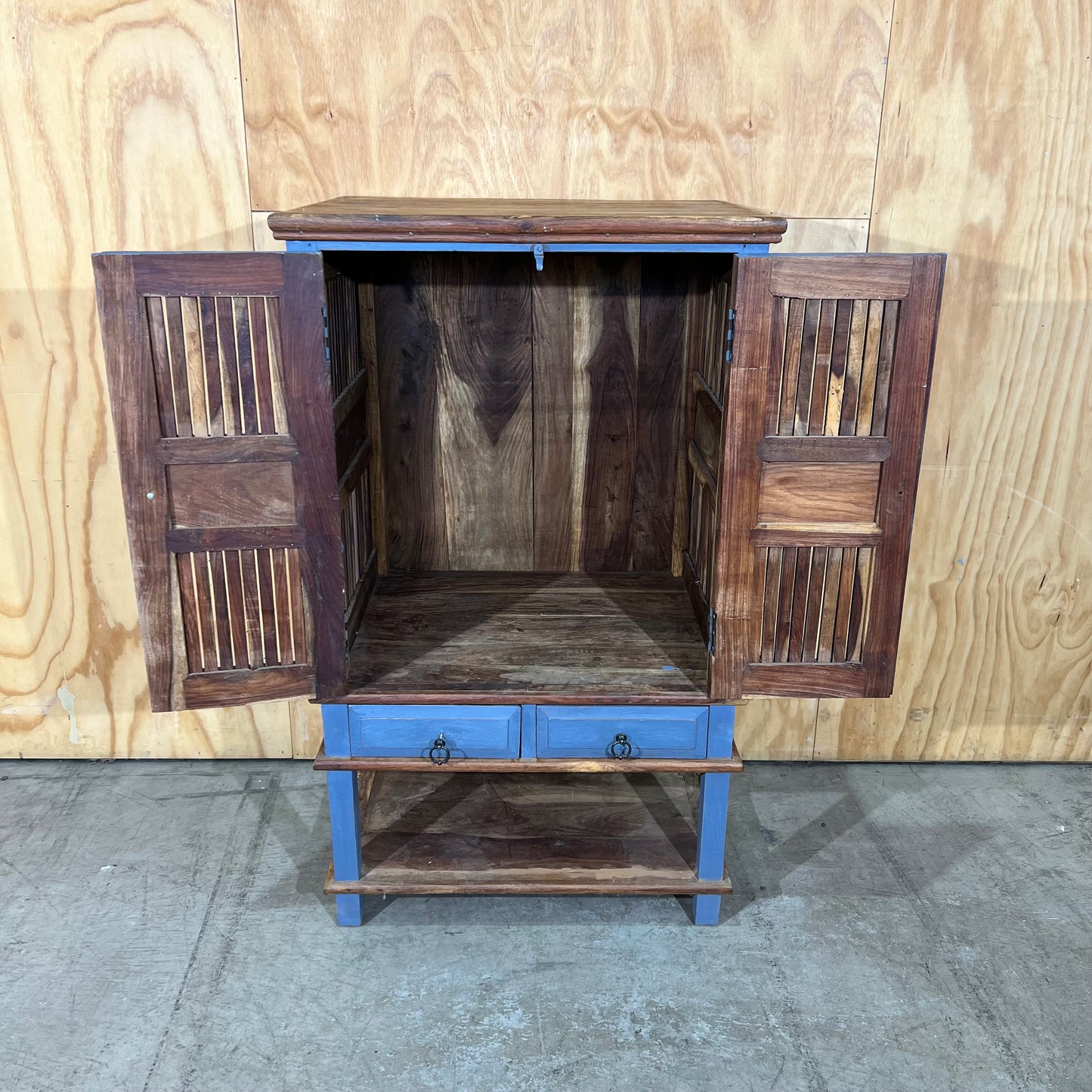 Blue Teak Cabinet