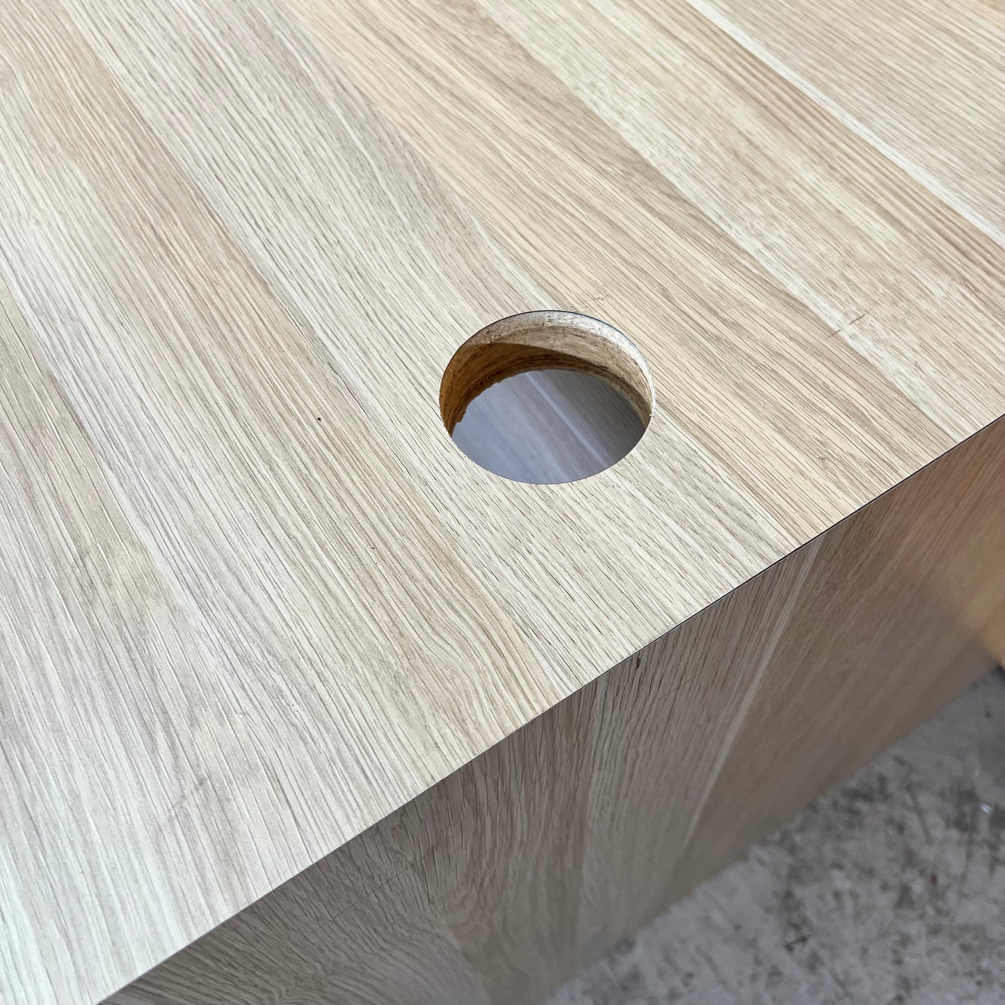 Large Ash Veneer Desk