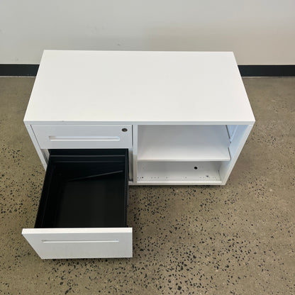 White Open Caddy Unit
