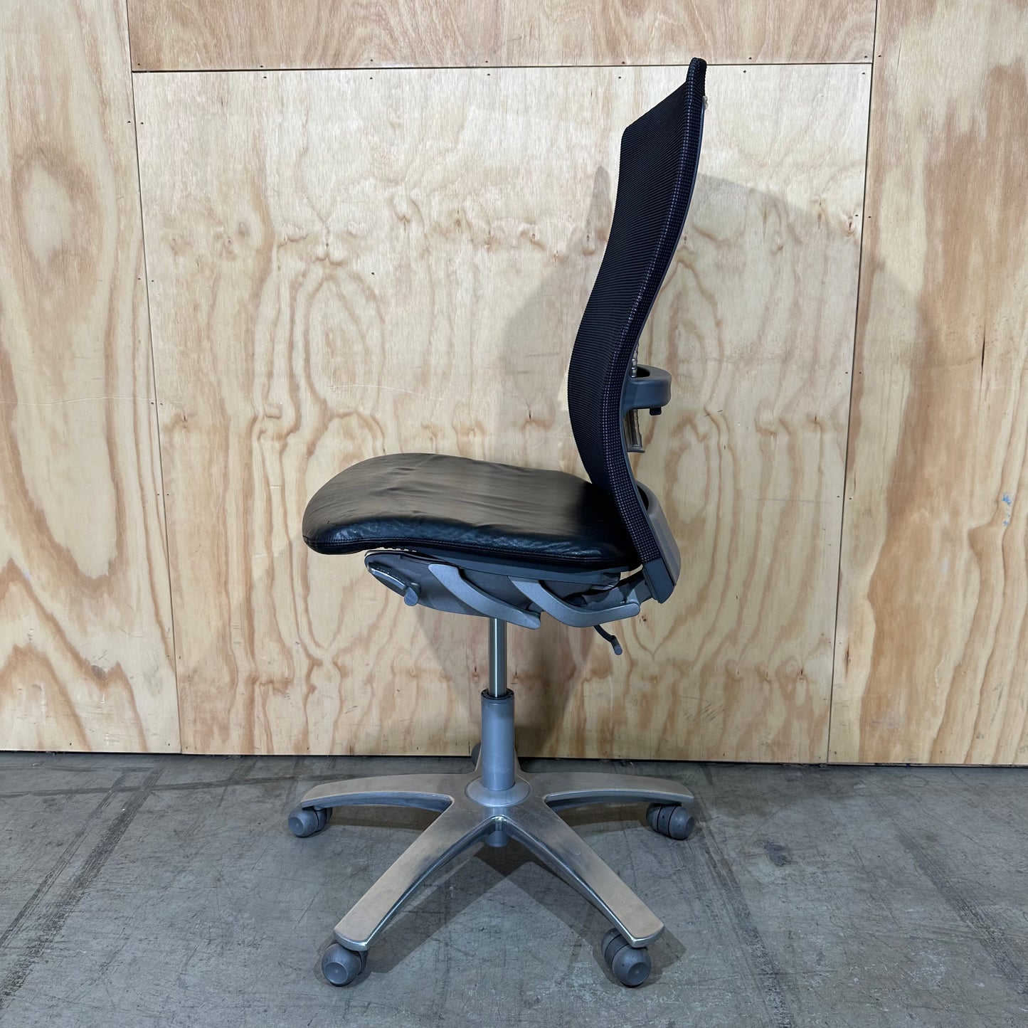 Life Chair by Formway Leather Seat with mesh back