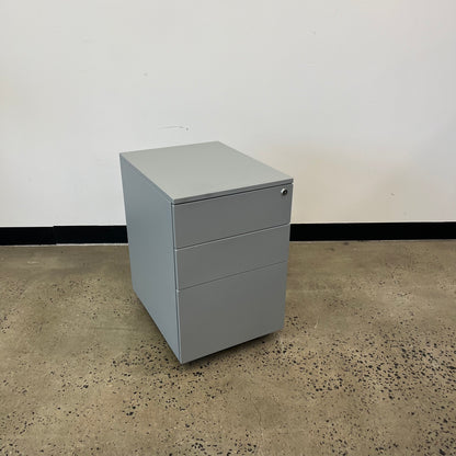 Grey 3 Drawer Pedestal