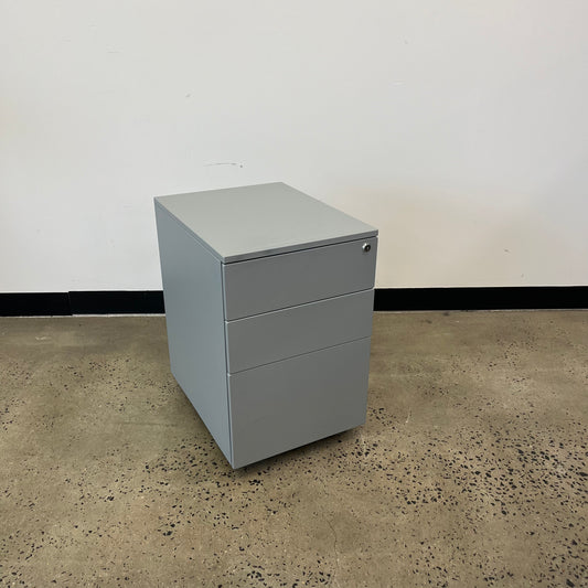 Grey 3 Drawer Pedestal