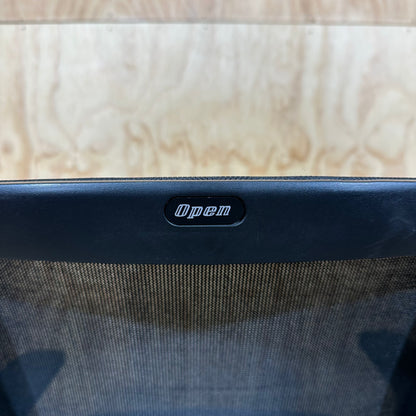 Open Task Chair by Topstar with grey upholstered seat