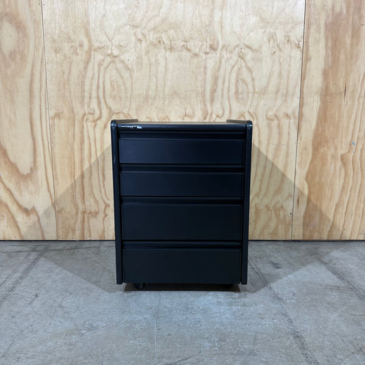Access Black 4 Drawer Pedestal