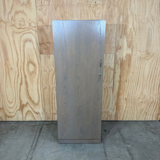 Wood veneer coat cupboard