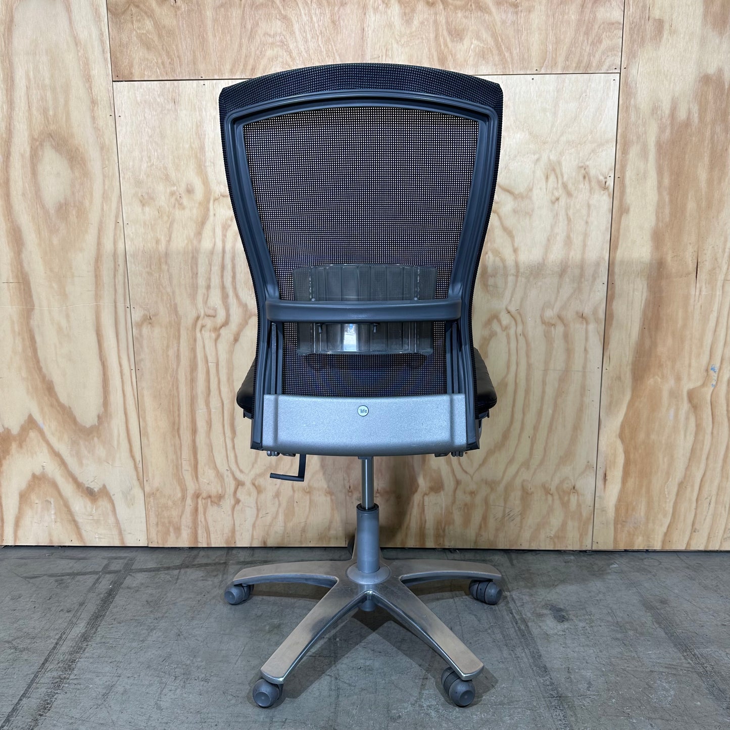 Life Chair by Formway Leather Seat with mesh back