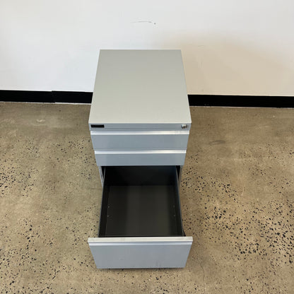 Schiavello 3 Drawer Pedestal Caddy in Light Grey