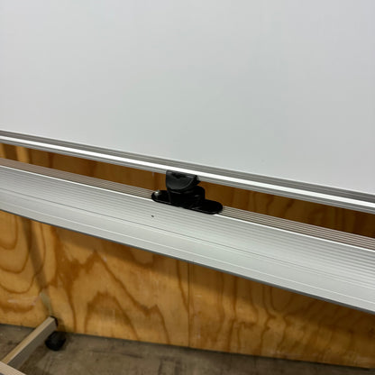 Wide Double-Sided Whiteboard on Wheels