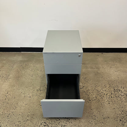 Grey 3 Drawer Pedestal
