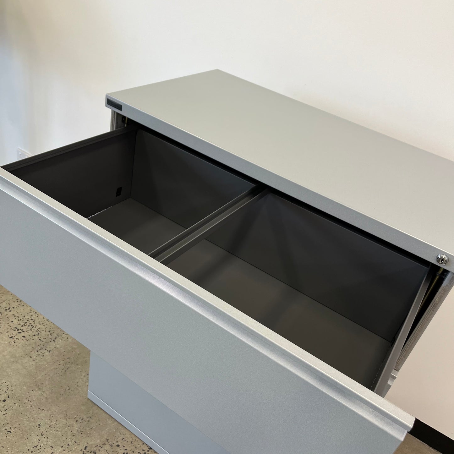 Schiavello Wide Filing Cabinet Grey 4 Drawer