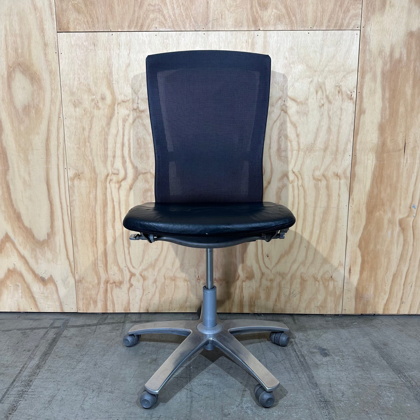 Life Chair by Formway Leather Seat with mesh back