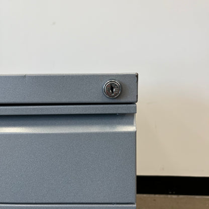 Schiavello 3 Drawer Pedestal Caddy in Light Grey