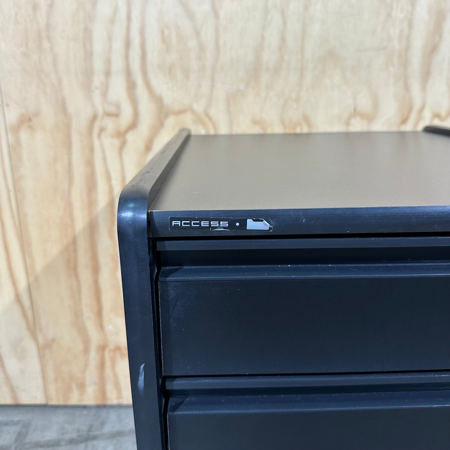 Access Black 4 Drawer Pedestal