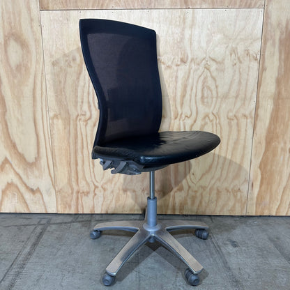Life Chair by Formway Leather Seat with mesh back