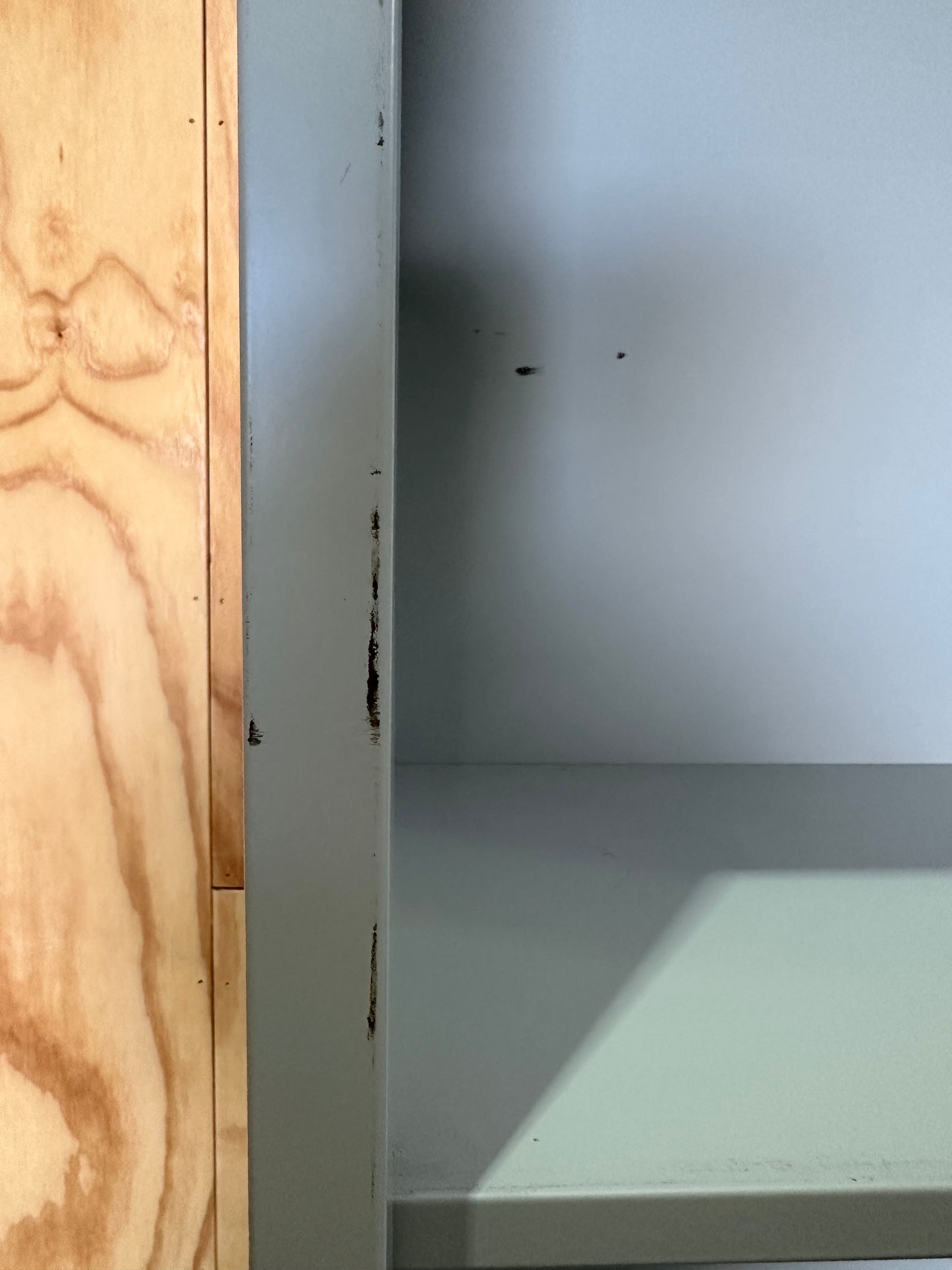 Tall Silver Metal Bookcase