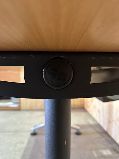 Thinking Works I.AM Timber Topped Desk with Cable Management on Chrome Legs