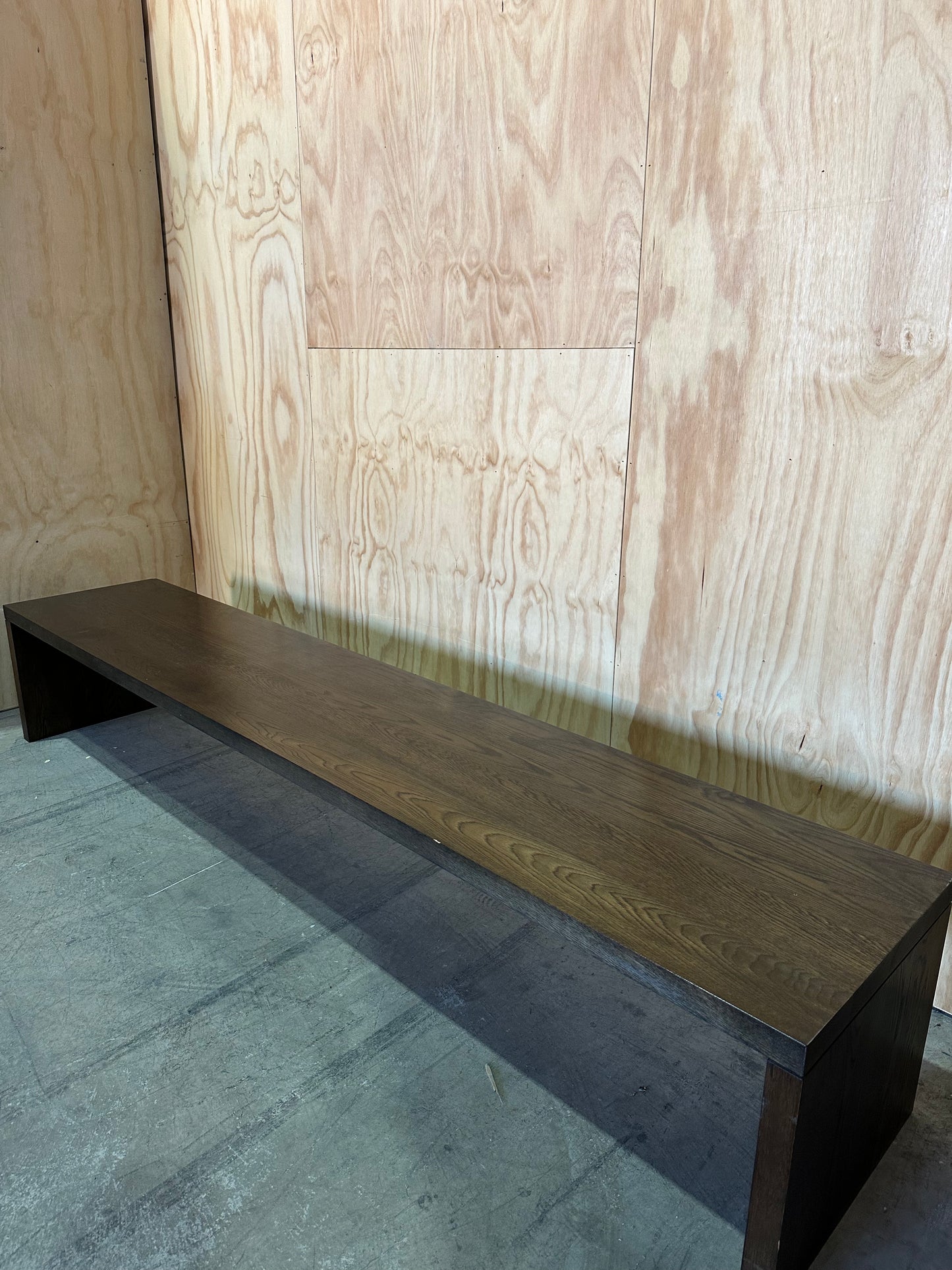 Long Wooden Bench/Minimalist TV unit