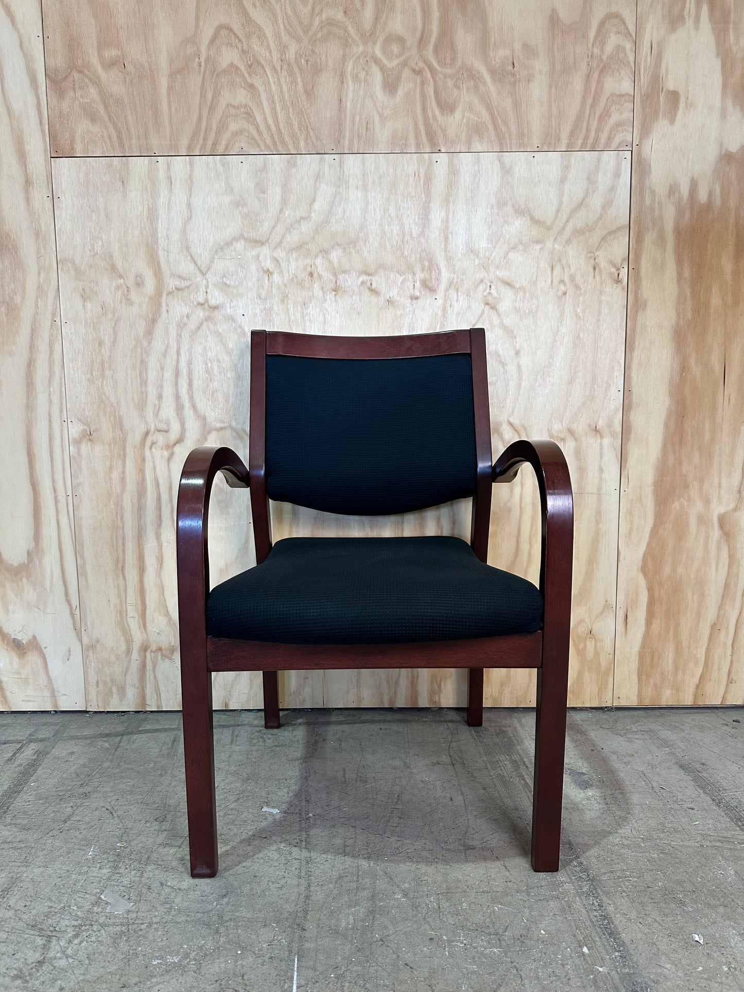 Redfurn Mid-Century Mahogany Framed Guest Chair