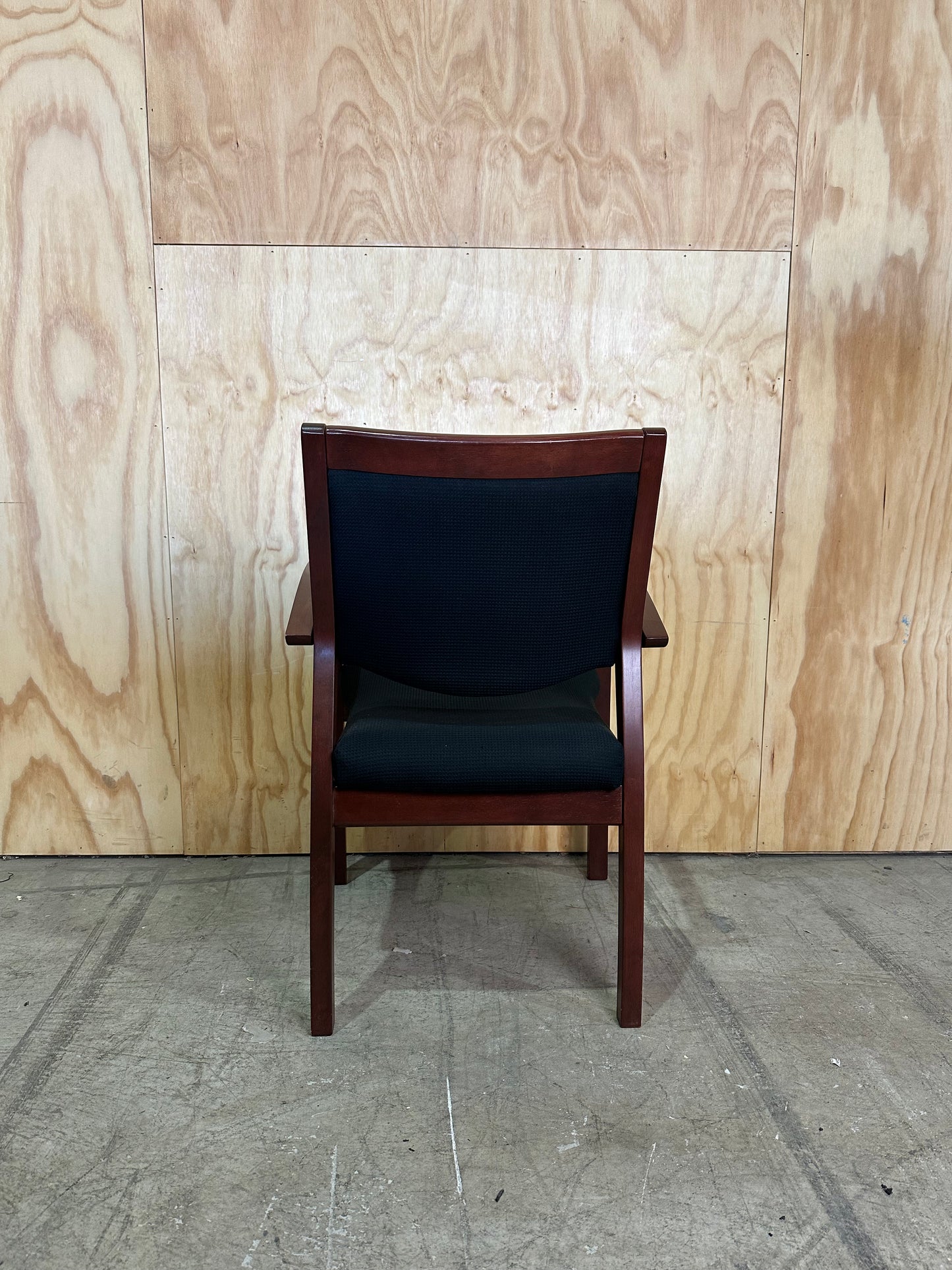 Redfurn Mid-Century Mahogany Framed Guest Chair
