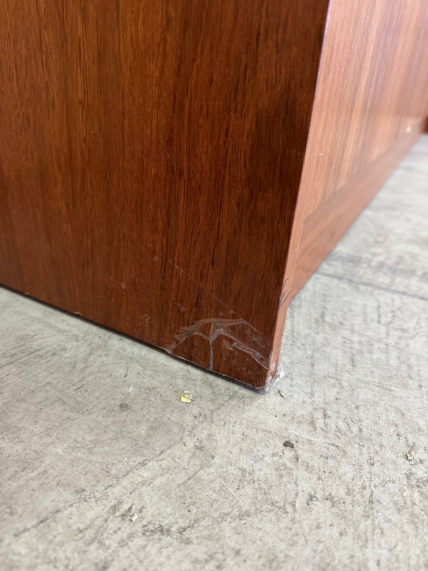 Vintage Long Custom Timber 4 Door Sideboard