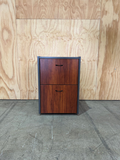 Buffet Credenza Unit with Hutch in Wooden Laminate with Matching Pedestal