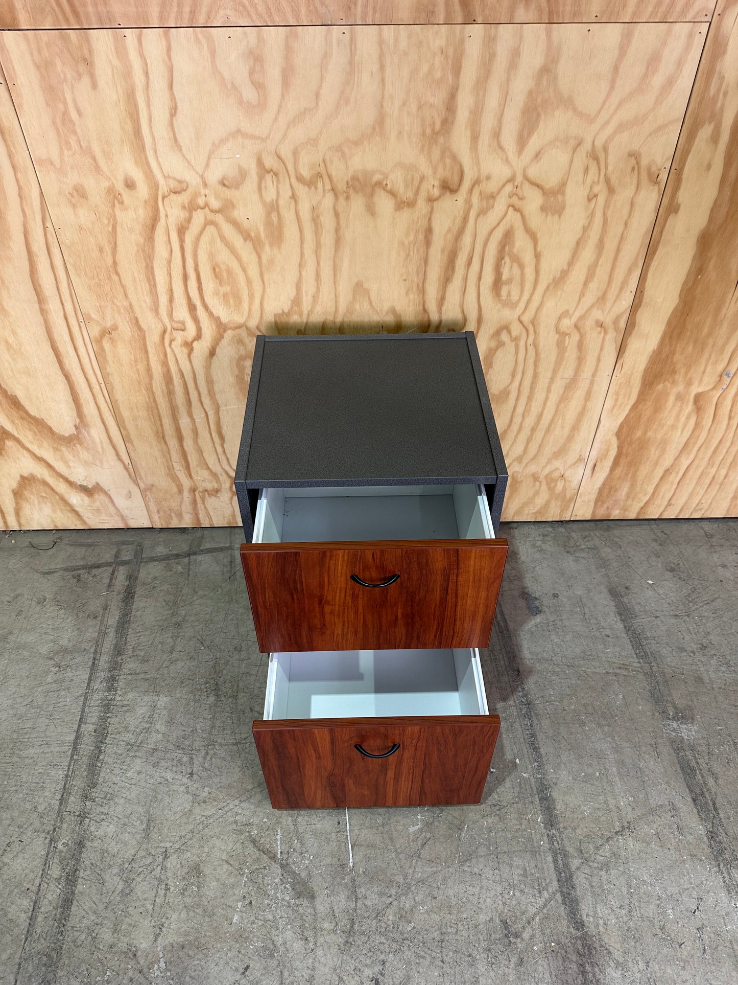 Buffet Credenza Unit with Hutch in Wooden Laminate with Matching Pedestal