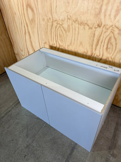 Grey Melamine Installed Cabinets with Soft Close Drawers