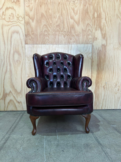 Dunhill Chesterfield Prince of Wales wingback chair