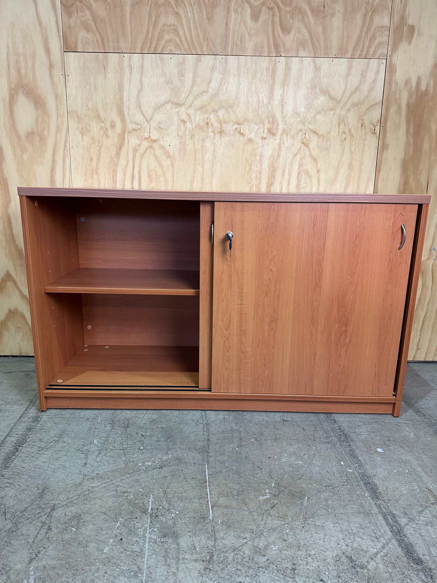 Timber Veneer Buffet Unit with Keys