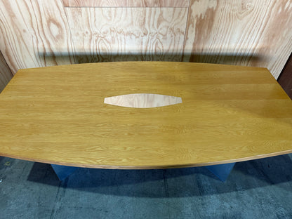 Boardroom table with cable management inlay