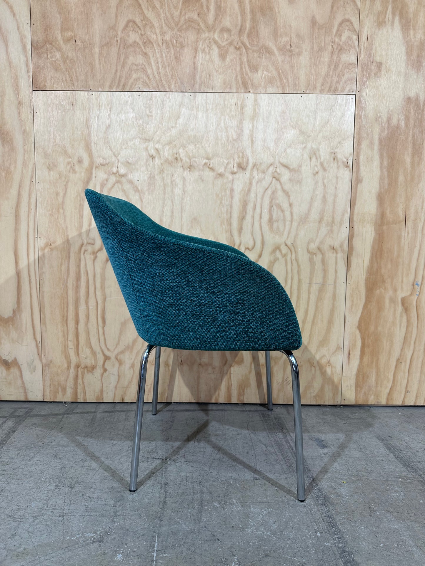 Turquoise Upholstered Tub Chair by Diami Australia