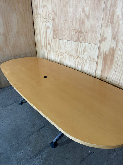 Oval boardroom table