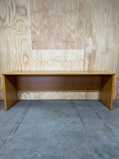 Timber veneer desk