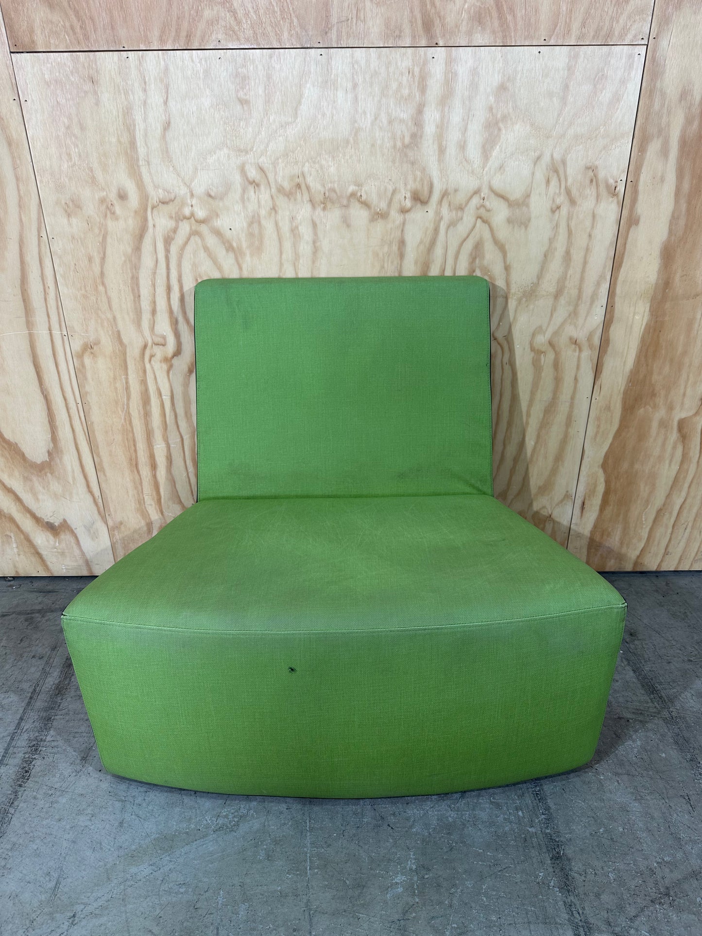 Green modular highback couch